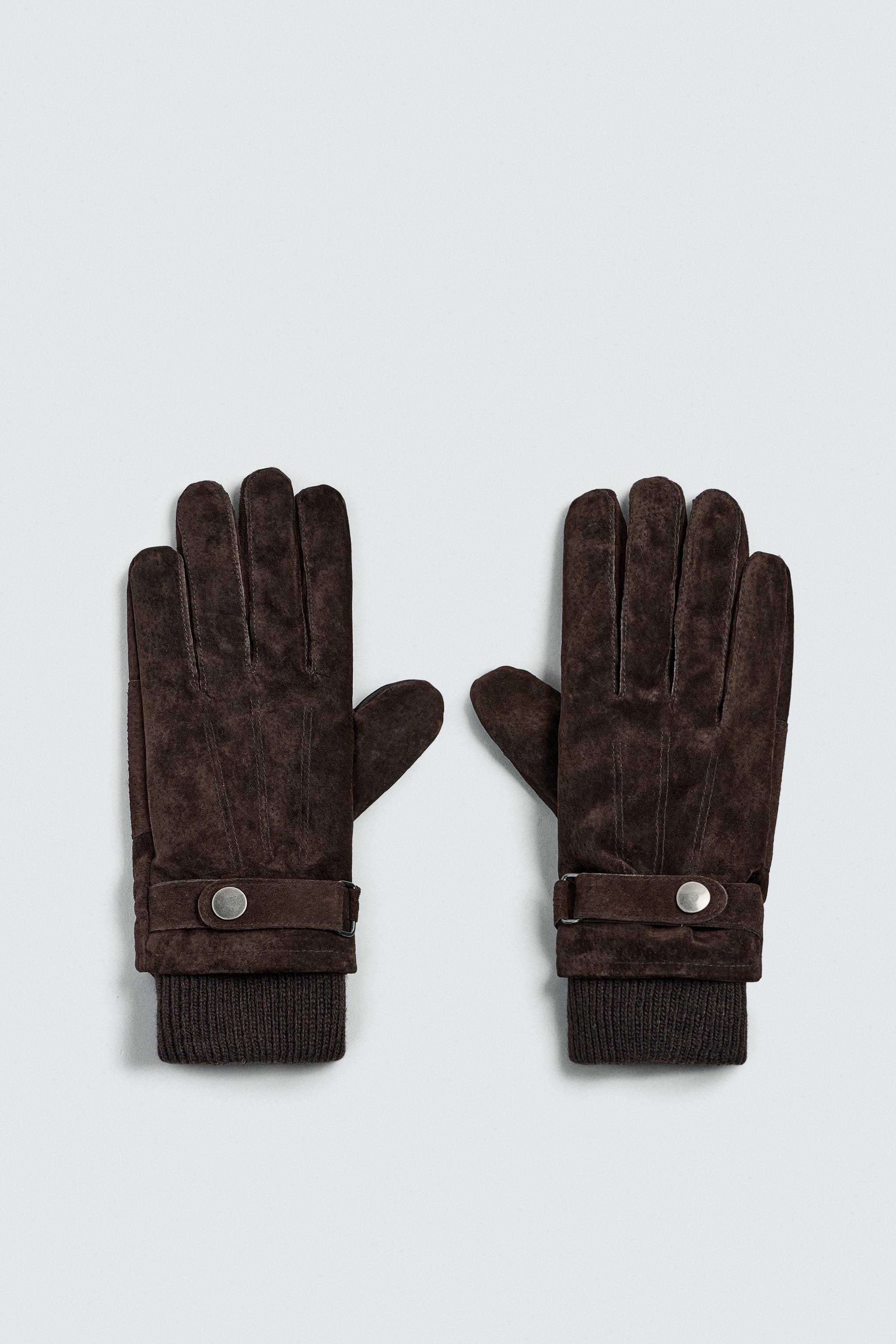 COMBINATION SUEDE LEATHER GLOVES